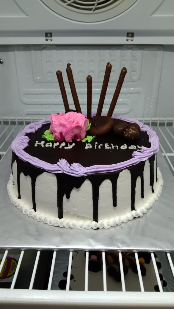 Chocolate Drip Birthday Cake